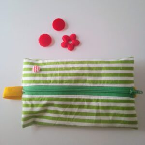 Astuccio Righe Verde